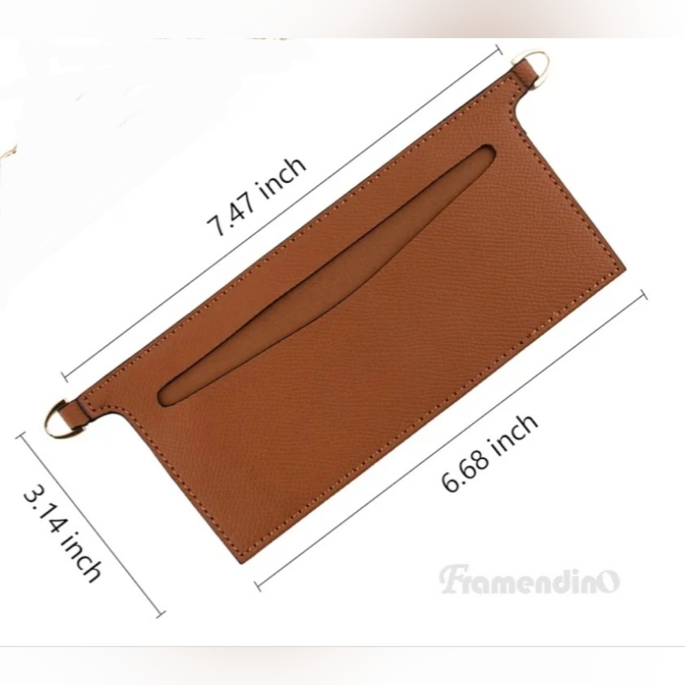 Brown Leather Insert (NO CHAIN) for long wallet or clutch.